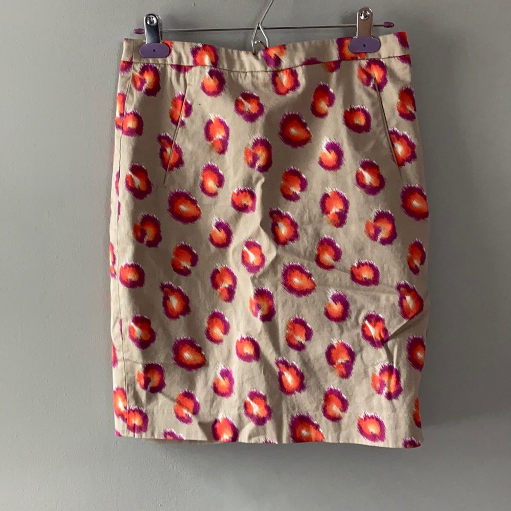 Halogen Leopard Straight Skirt